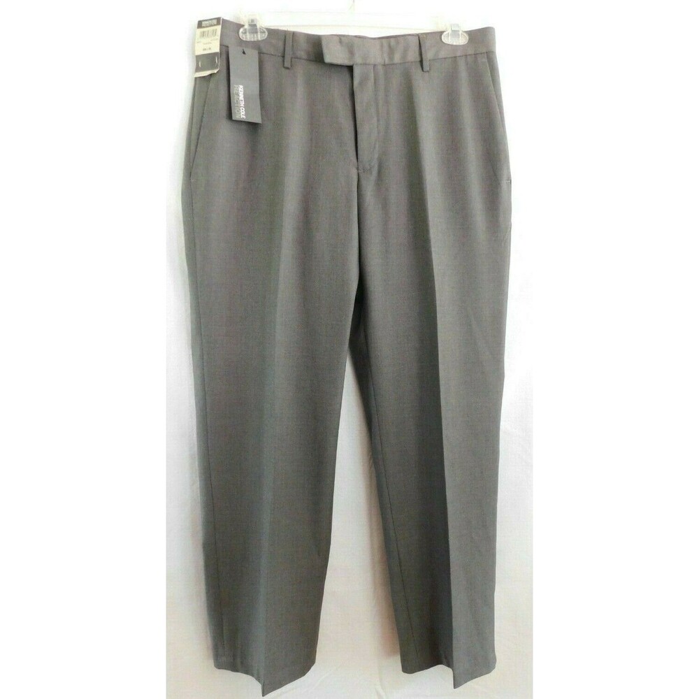 Reaction Kenneth Cole Men's Dress Pants Heather Grey Size 36 x 30